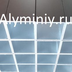 Труба квадратная алюминиевая 50х50х2 мм RAL 9005 матовый